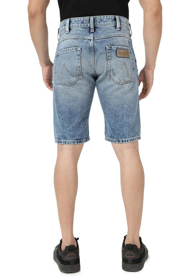 Buy WRANGLER Solid Cotton Slim Fit Men's Casual Shorts