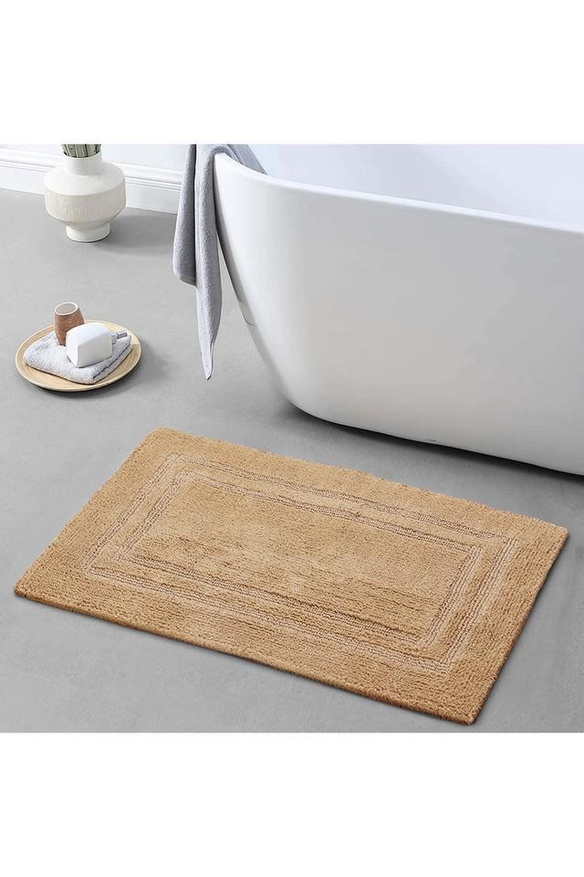 Buy OBSESSIONS Super Absorbent Cotton Reversible Bath Mat - Beige