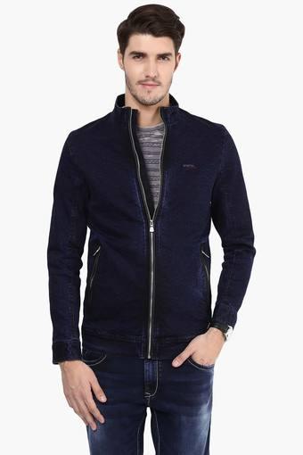 Buy MUFTI Mens Regular Fit Zippered 