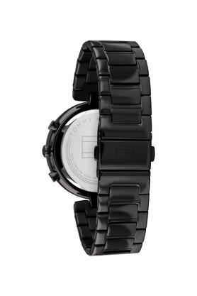 Buy TOMMY HILFIGER Womens Black Dial Stainless Steel Bracelet