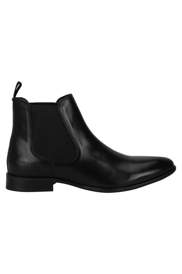 Mens Leather Slip On Boots