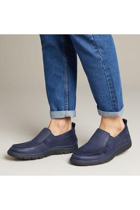 CLARKS - Navy Casuals Shoes - Main