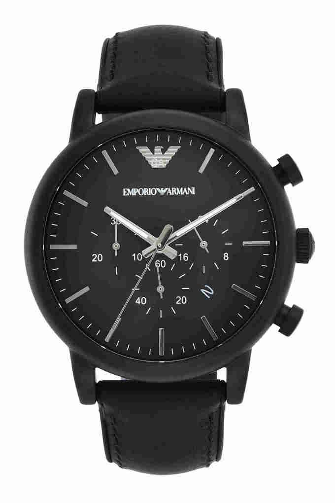 All black armani watch new arrivals