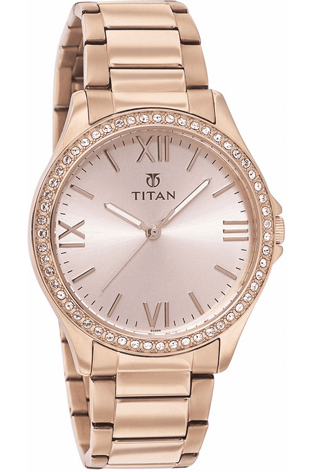 Amazon.com: TITAN Raga Viva Analog Champagne Dial Women's Watch - 2606YM01  : Clothing, Shoes & Jewelry