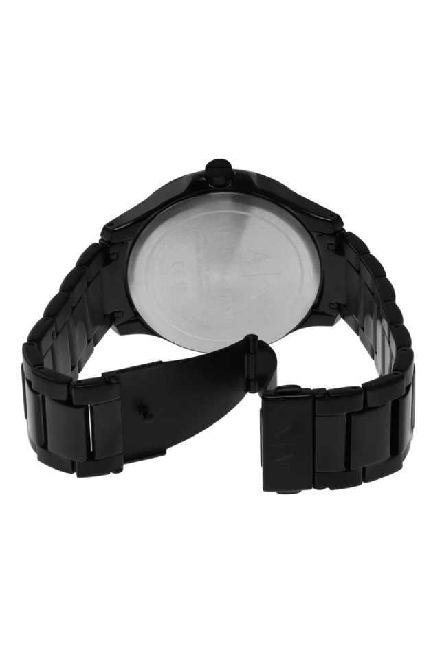 Armani exchange black hot sale dial watch