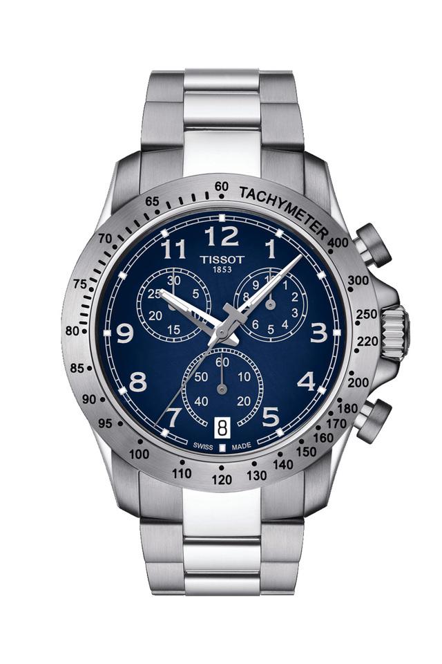 Buy TISSOT Mens Blue Dial Stainless Steel Chronograph Watch ...