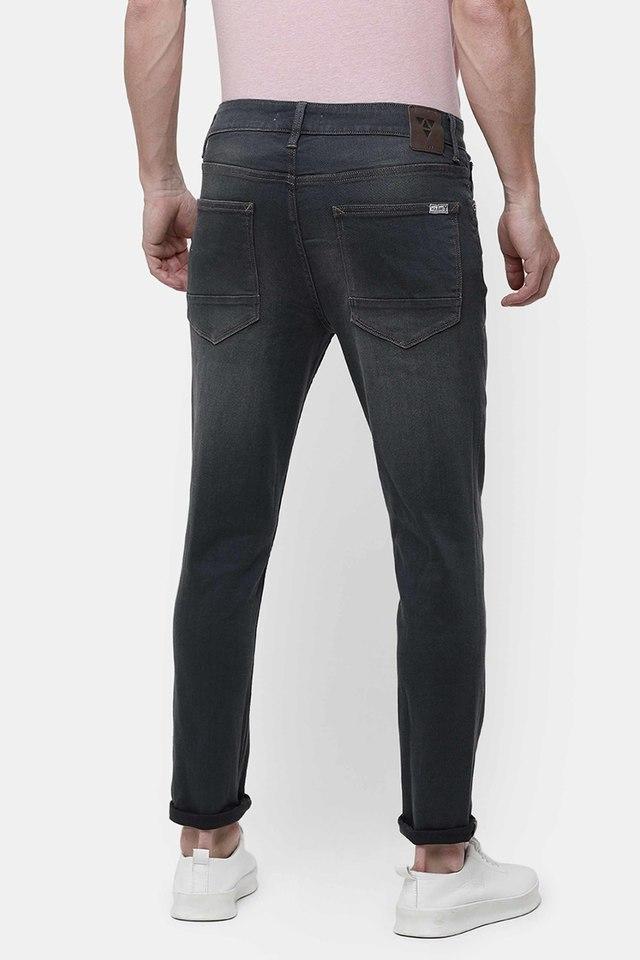 Buy VOI JEANS Grey Mid Tone Polyester Cotton Skinny Fit Mens Jeans