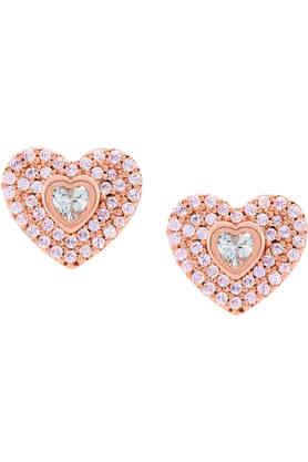 michael kors heart earrings gold