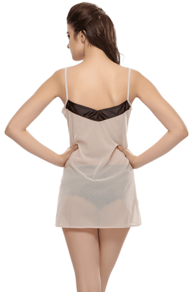 Sexy Woman Sleepwear Sling Transparent Sweet Round Neck Lace