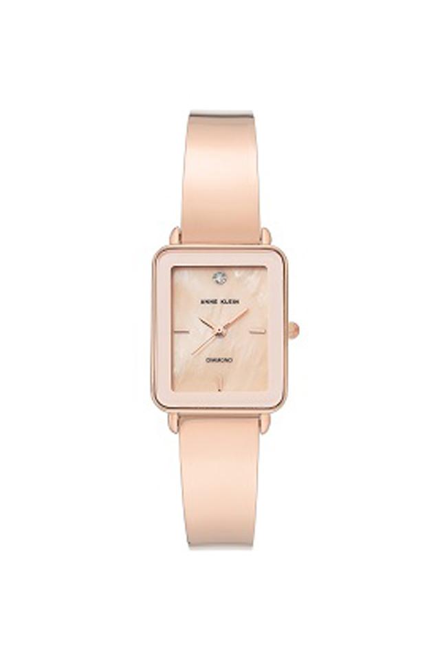 Anne klein white outlet and rose gold watch