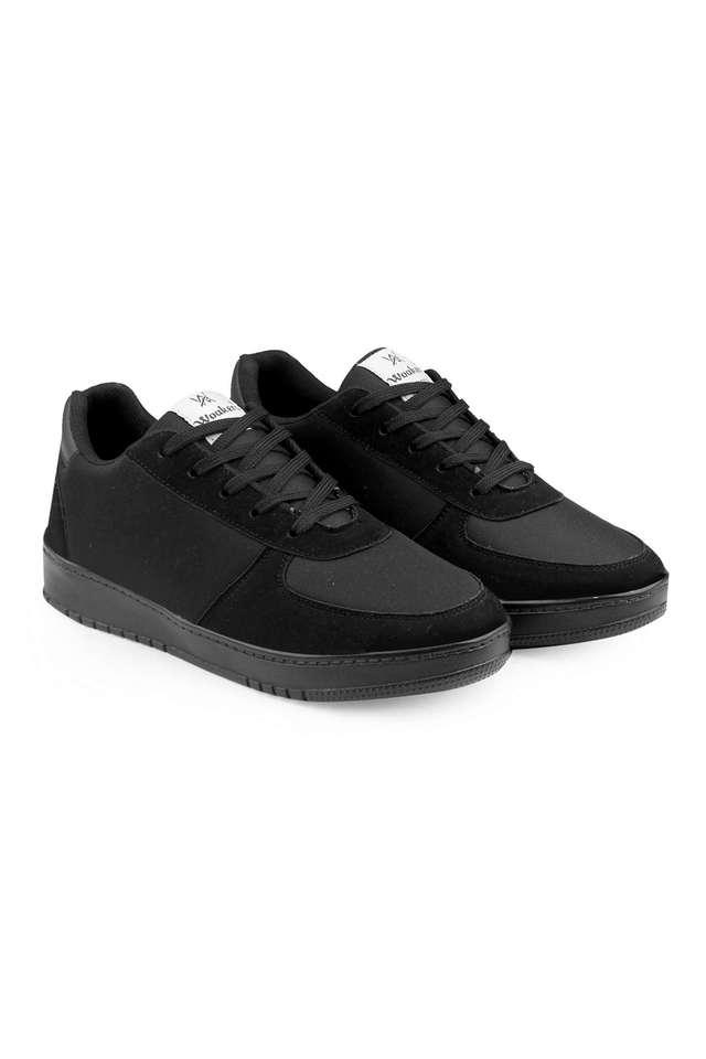 Buy WOAKERS Black Synthetic Leather Regular Lace Up Men's Casual Shoes