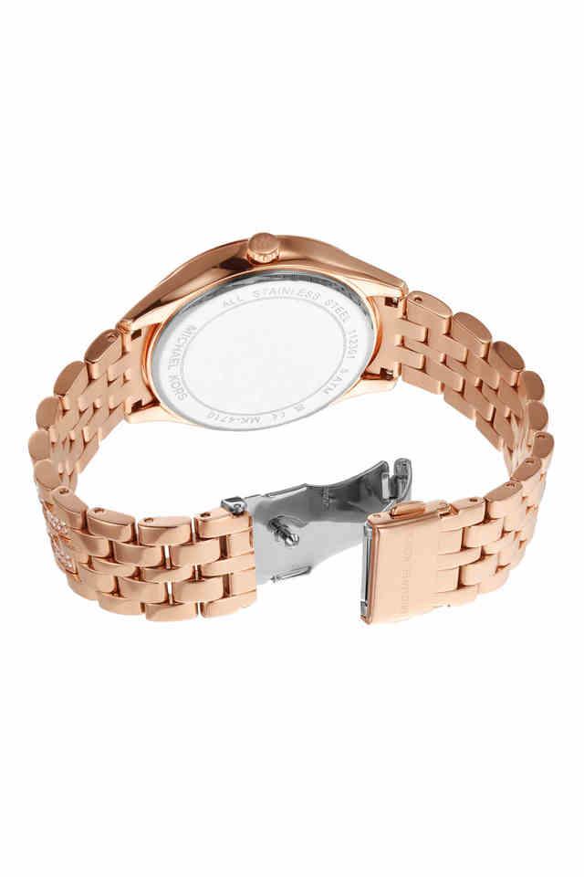 Buy MICHAEL KORS Harlowe 38 mm Rose Gold Dial Stainless Steel