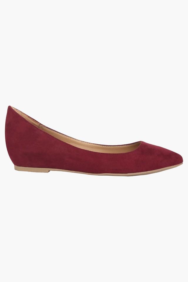 Burgundy ballerina hot sale shoes