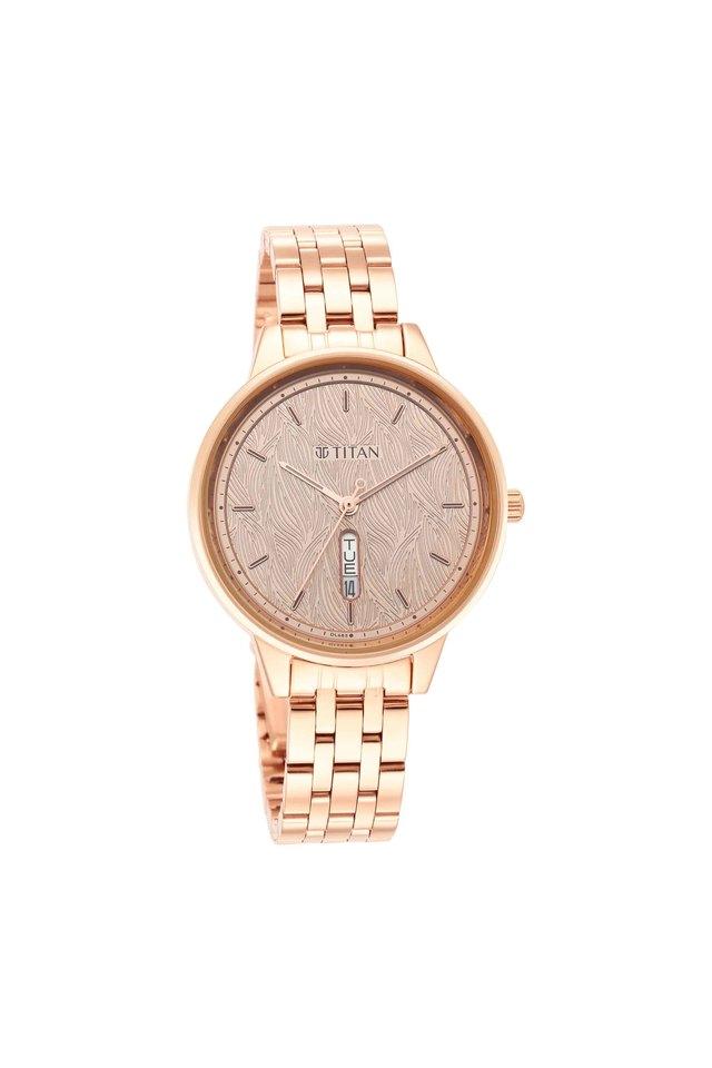 Titan ladies rose gold watches hotsell
