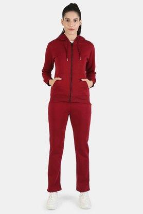 Maroon tracksuit online womens