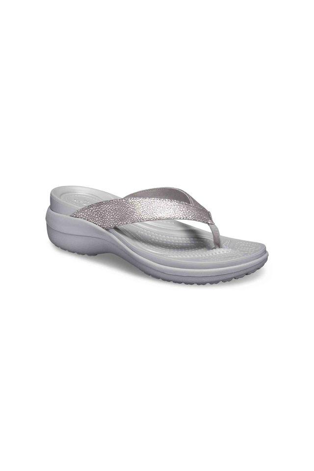 CROCS -  Silver Grey Floaters & Flip Flops - Main