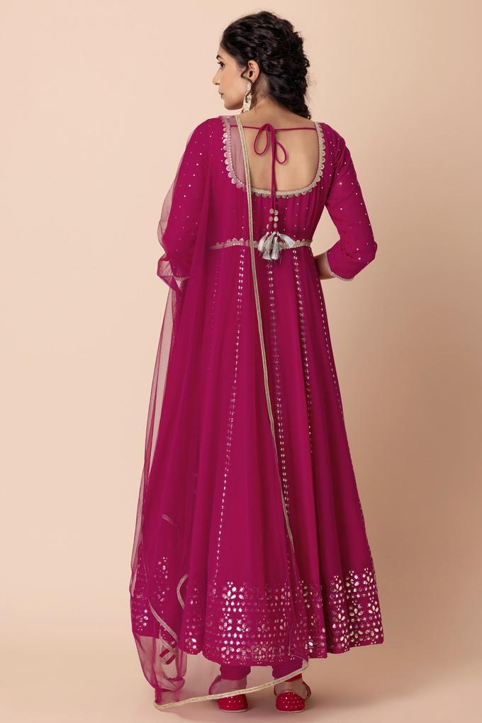 Dark pink outlet anarkali dress