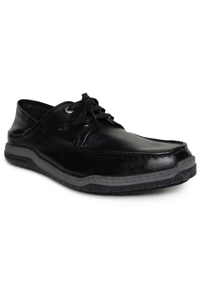Buy BUCKAROO Black Daton Full Grain Natural Leather Casual Shoes For Men Shoppers Stop