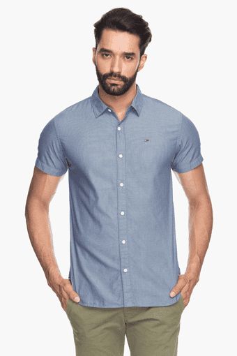 tommy hilfiger half sleeve shirts