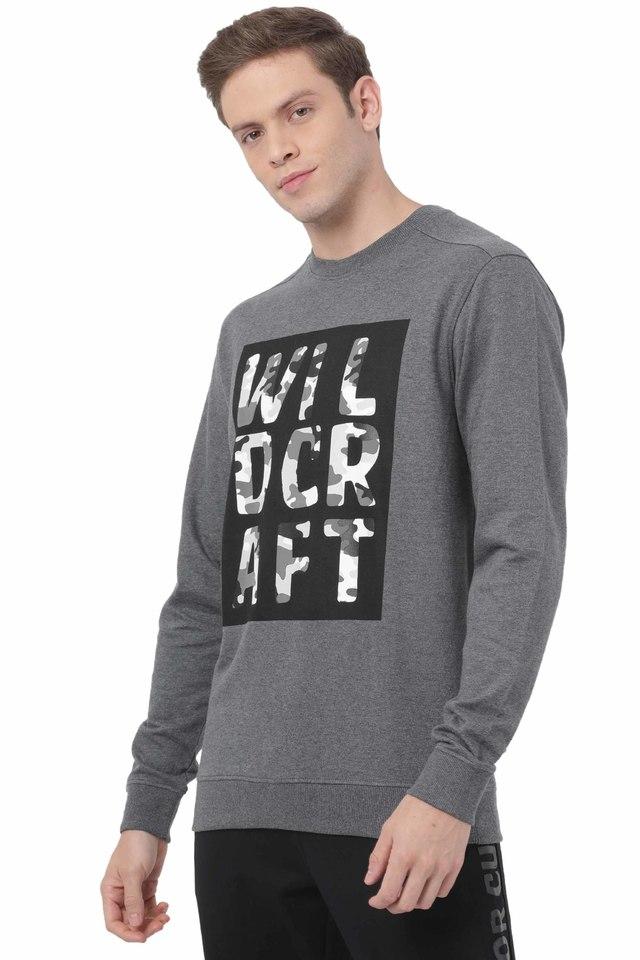 Wildcraft cheap sweatshirt grey