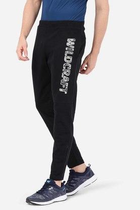 Wildcraft Olive Regular Fit Printed Trackpants