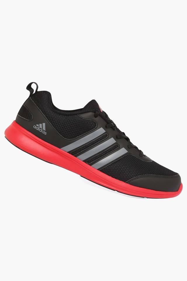 Adidas running shoes cheap black and red