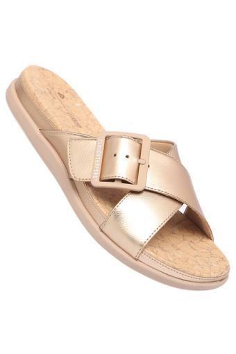 clarks gold flats