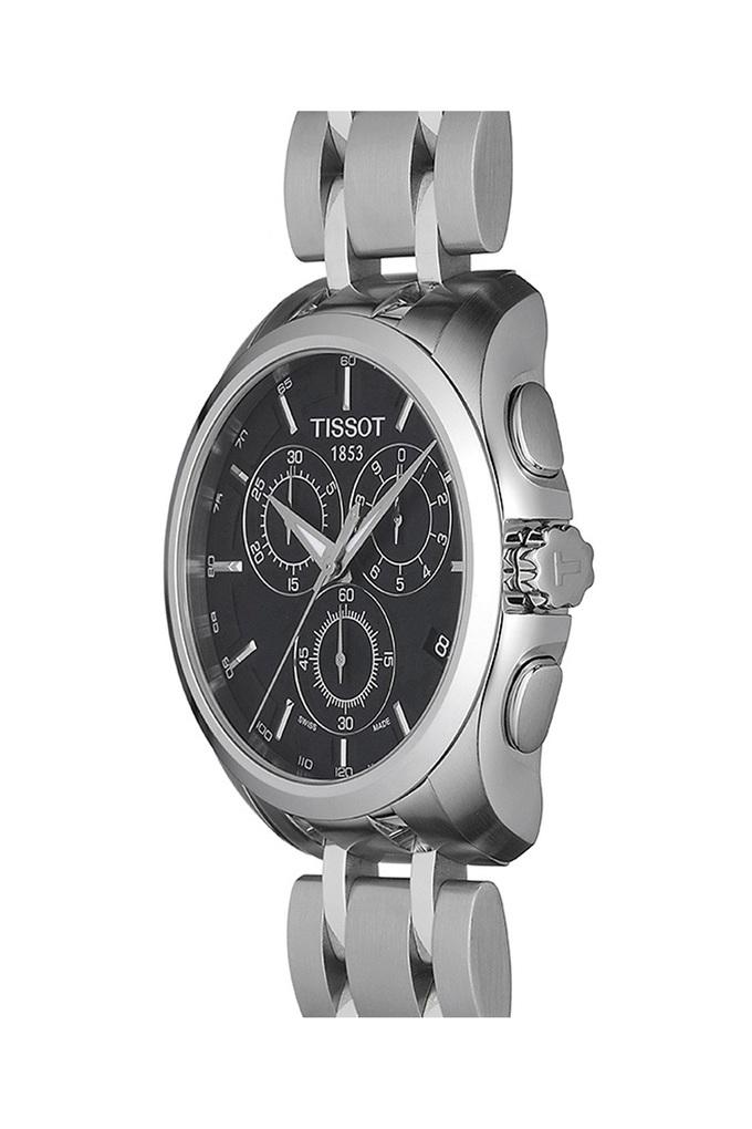 Buy TISSOT Mens Black Dial Stainless Steel Chronograph Watch