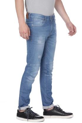 Light Blue Biker Denim