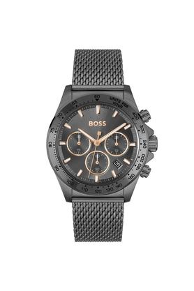 Buy BOSS Hero 43 mm Grey Stainless Steel Chronograph Watch For Men +  1514021 | Shoppers Stop