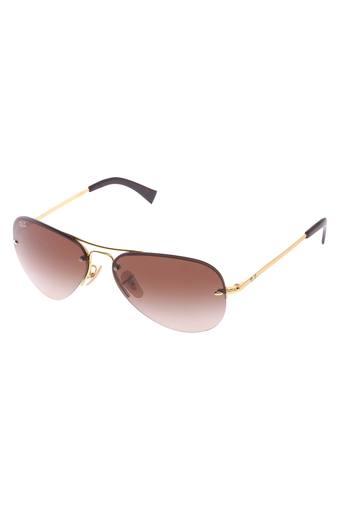 half frame aviator sunglasses