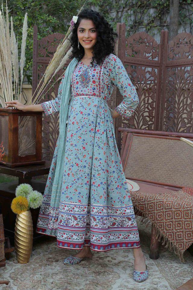 Shoppers stop anarkali store suits