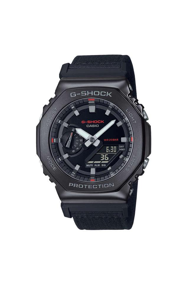 Buy CASIO G Shock 49.3 x 44.4 x 11.8 mm Black Dial Fabric Analog Digital Watch for Men G1374 Shoppers Stop