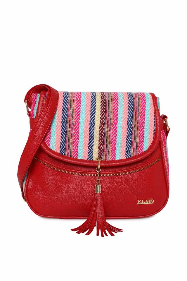 Buy ALLEN SOLLY Yellow Fabric Womens Casual Satchel Handbag | Shoppers Stop