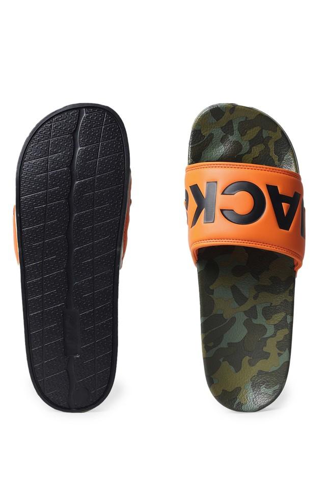 Mens orange online slides