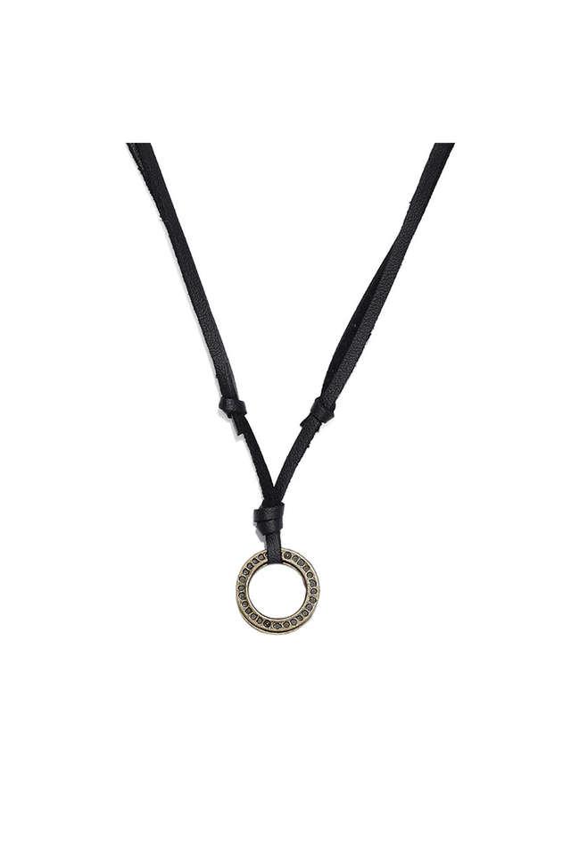 Vegan leather deals necklace