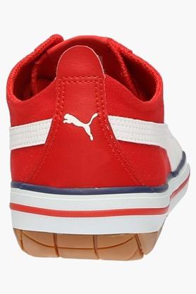 Puma red best sale canvas shoes