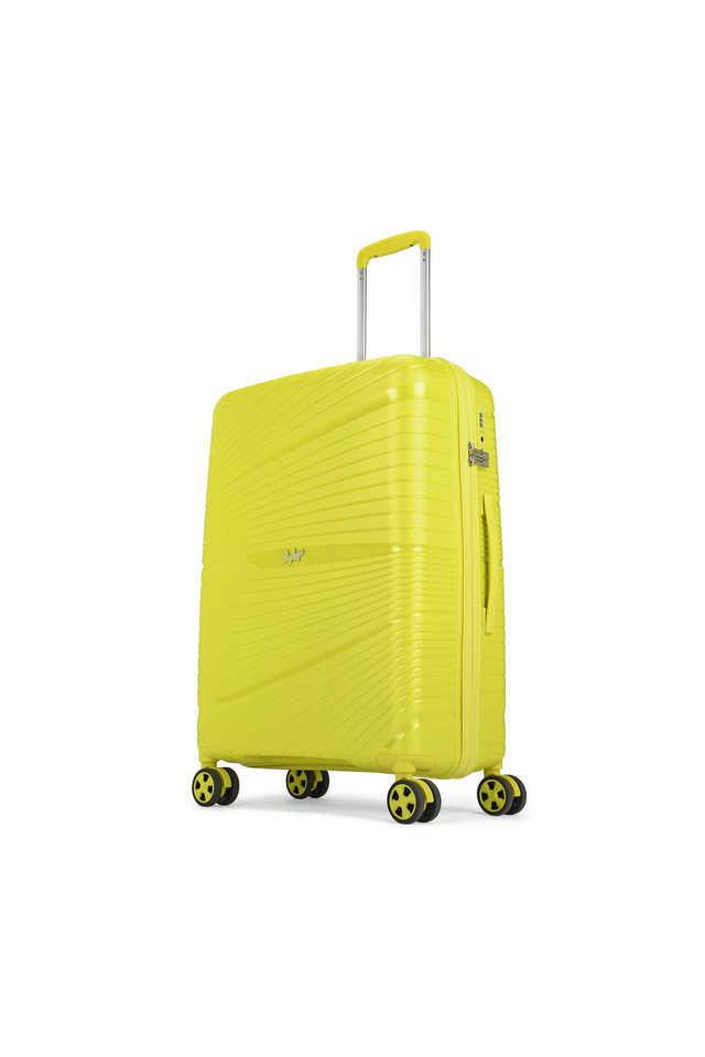 Buy VIP Yellow Men s Polypropylene Hard Trolley Shoppers Stop