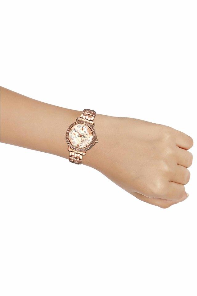 Buy CASIO undefined Womens Sheen Beige Dial Metallic Multi Function Watch SX143 Shoppers Stop