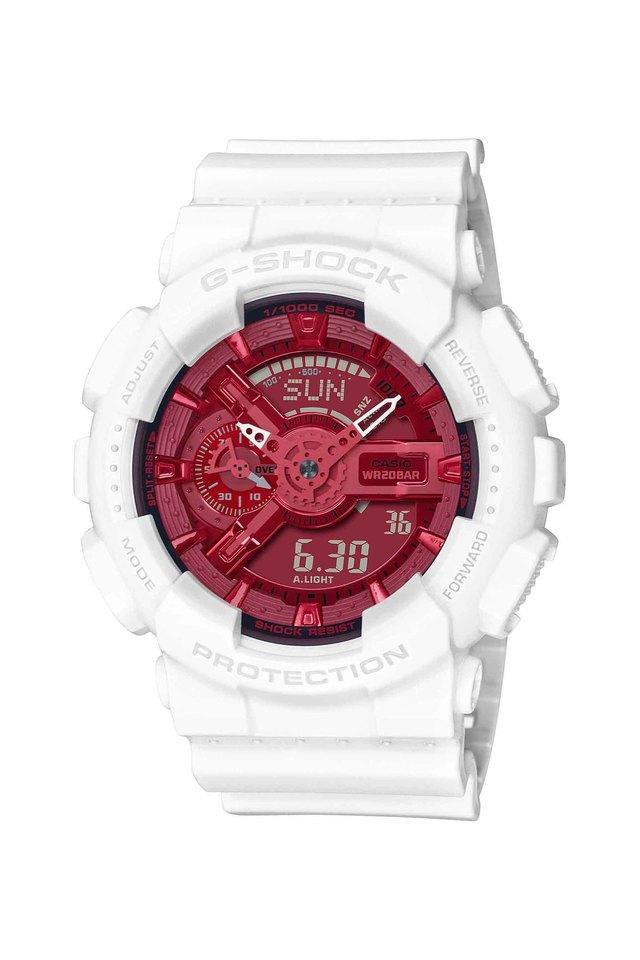 Casio red dial outlet watch