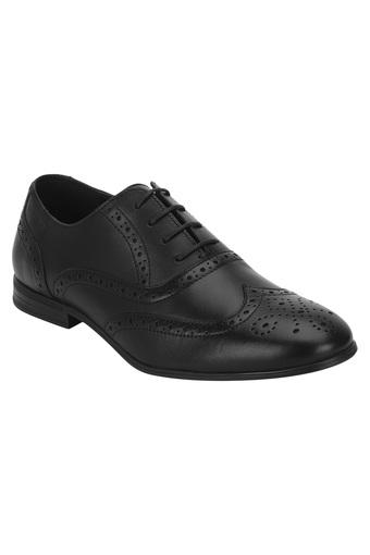 red tape black brogue shoes