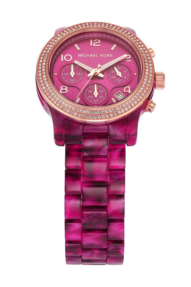 Michael kors discount pink dial watch