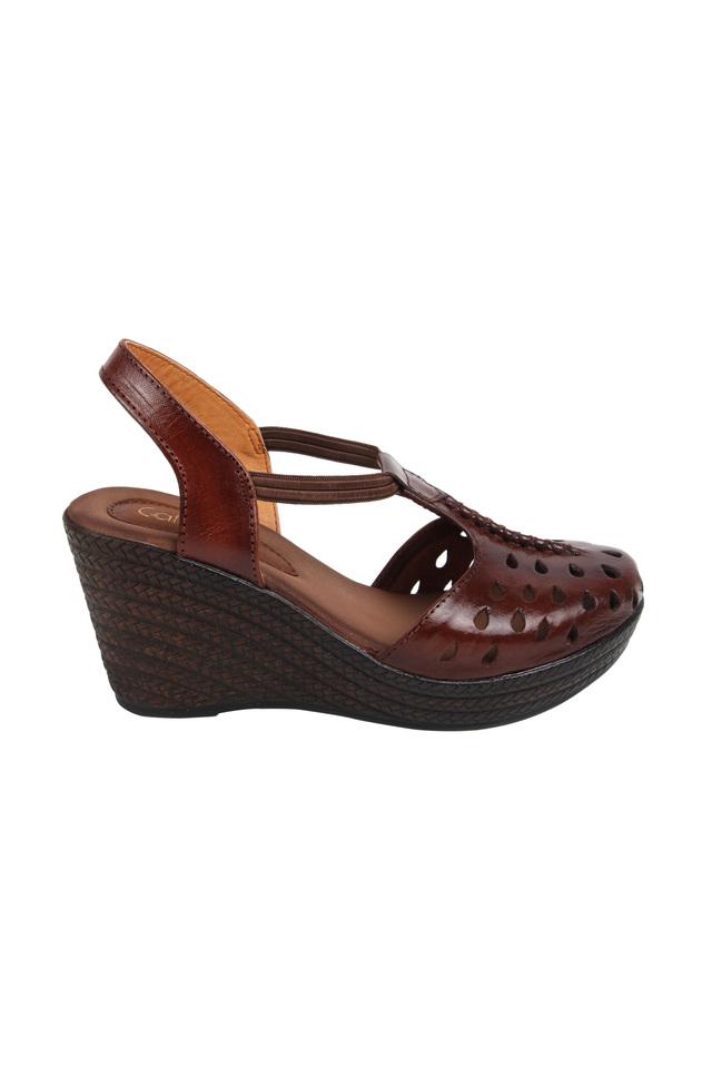 Buy Catwalk Embellished Brown Sandals Online