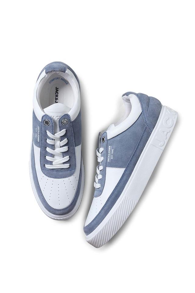 Oversized Sneaker in White/Paris Blue | Alexander McQueen US