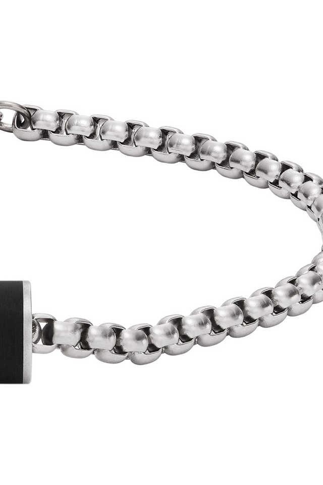 Emporio armani mens stainless deals steel chain link bracelet