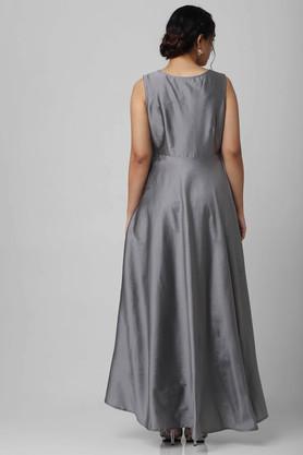 Grey taffeta clearance dress