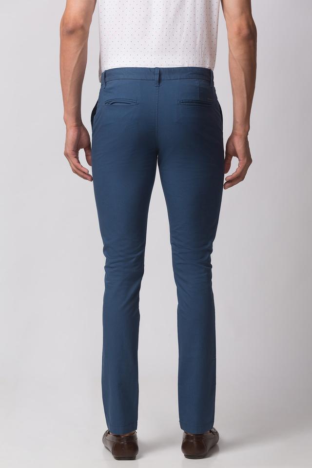 INDIAN TERRAIN -  Blue Casual Trousers - Main