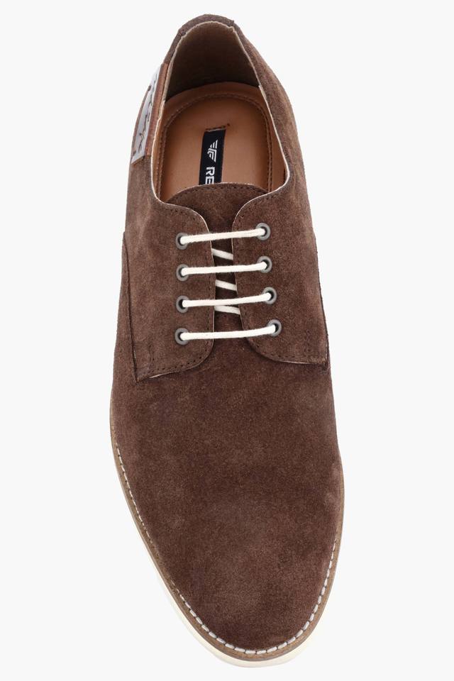 Mens casual store brown suede shoes