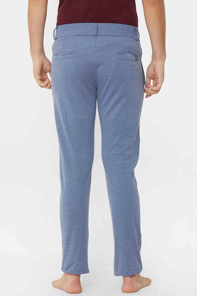 Buy SWEET DREAMS Blue Denim Polyester Blend Regular Fit Mens Track Pants |  Shoppers Stop