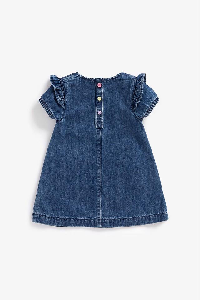 Denim frock for baby 2024 girl